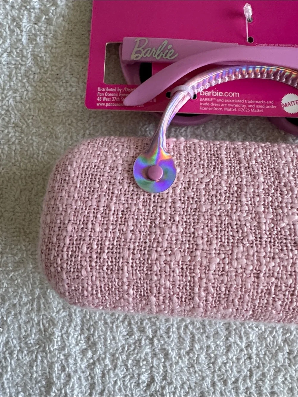 Mattel Barbie Light Pink Cat-Eye Sunglasses with Pink Barbie Case